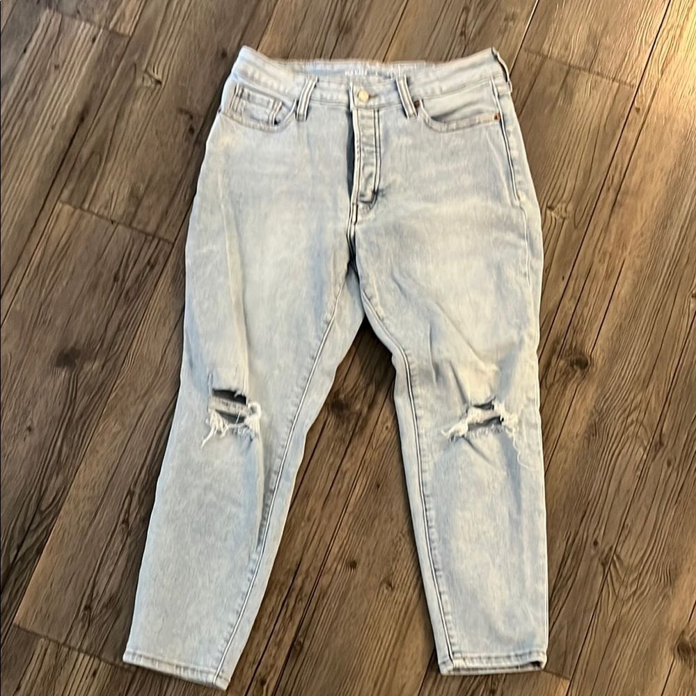 Old Navy Blue Ankle Cropped Jeans with Vintage Appeal